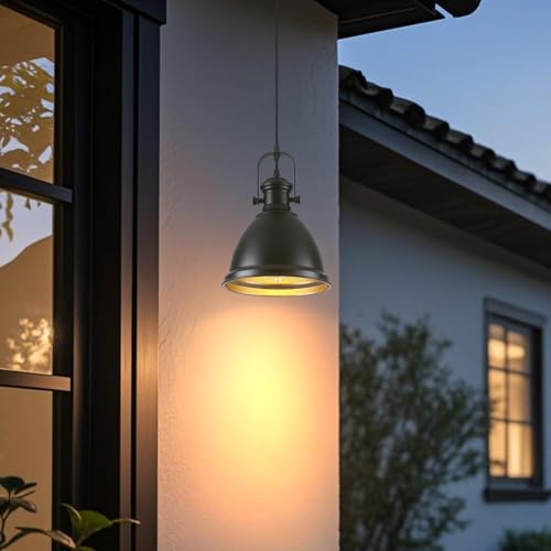 8.6" Black Pendant Lights for Kitchen Island 3 Pack (3 Count)