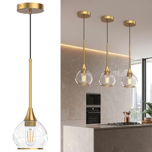 Gold Pendant Light Kitchen Island