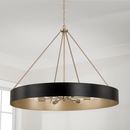 Capital Lighting 453061RK Weller Modern Metal Cylindrical Chandelier