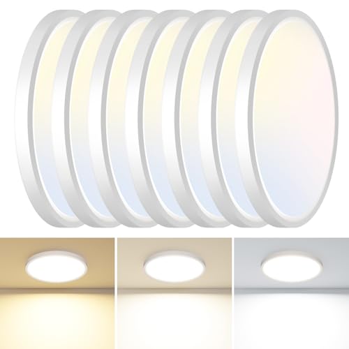 6 Pack 12Inch Flush Mount Ceiling Light Fixtures