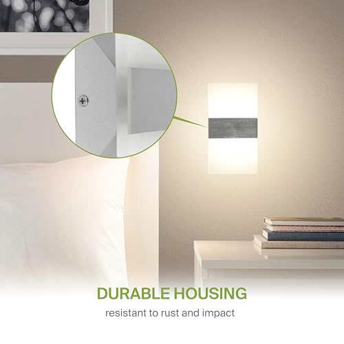 8 Inch Indoor LED Wall Sconce (2 Count)