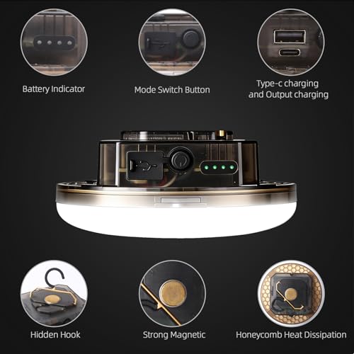 Rechargeable Camping Tent Hanging Light with Magnet