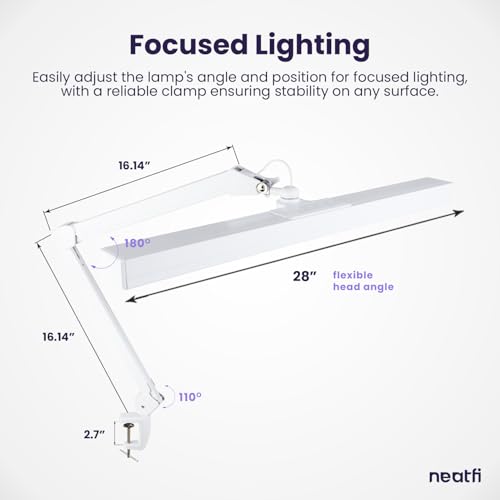 3 000 Lumens Ultra LED Desk Lamp with Clamp