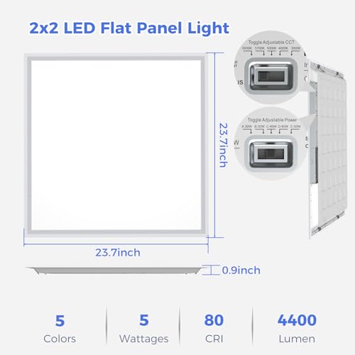 4 Pack 2x2 LED Flat Panel Light (4 Count)
