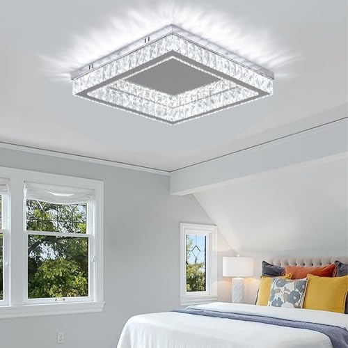 Modern Square Crystal Chandelier