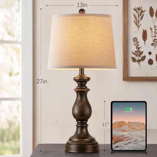 Traditional Table Lamp Set of 2 (2 Count)