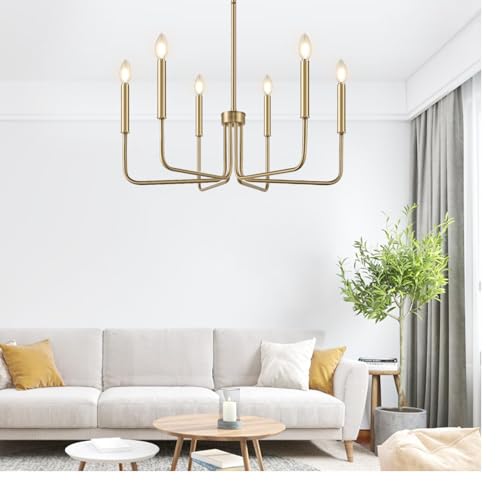Brass Chandelier (6 Count)