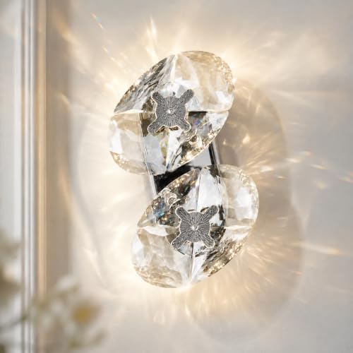 Crystal Chrome Wall Sconces