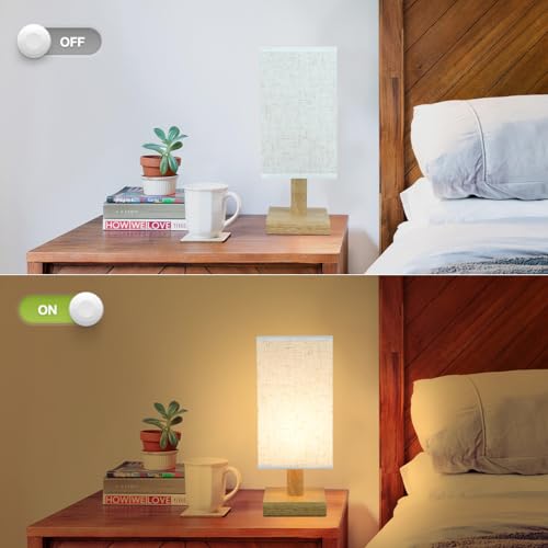 Small Bedside Table Lamps Set of 2 (2 Count)