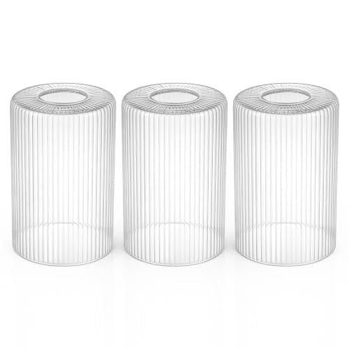 6 Pack Clear Ribbed Glass Lamp Shade 1 (6 Count)