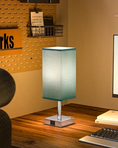 Turquoise Touch Table Lamp for Bedroom