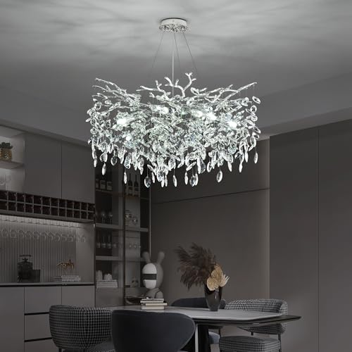 Tree Branch Chandelier Modern Crystal Pendant Light