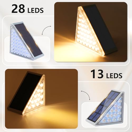 Solar Step Lights for Outside 12 Pack (12 Count)