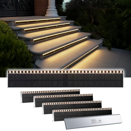 Solar Step Lights Outside (6 Count)