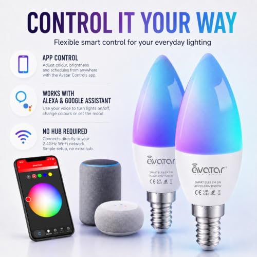 Smart Light Bulbs (2 Count)
