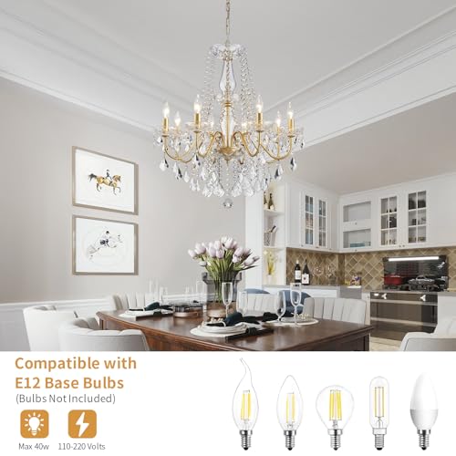 Gold Crystal Chandelier