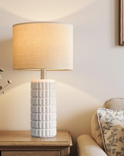 23" Single Modern Ceramic Table Lamp