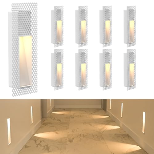 8 Pack Trimless Recessed Step Lights (8 Count)