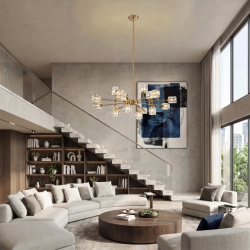 Sputnik Crystal Chandelier with 16