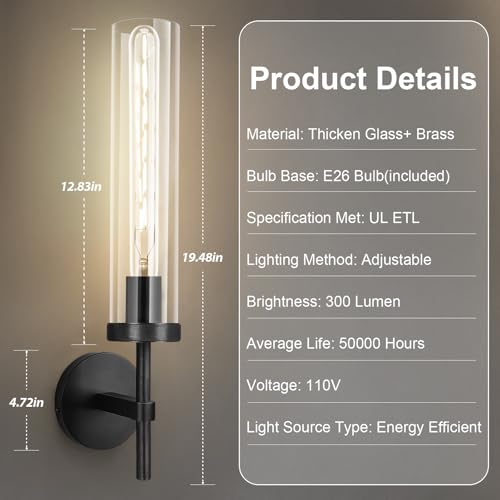 Black Wall Sconce