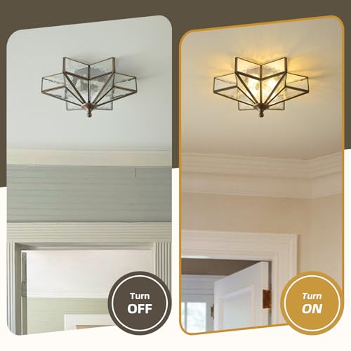 Star Vintage Bronze Ceiling Light