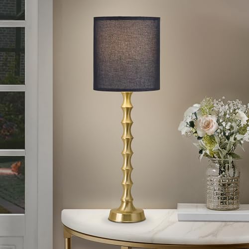 30.5" Modern Black Gold Buffet Lamps Set of 2 (2 Count)