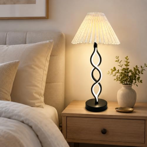 Black Modern LED Table Lamp (Black)