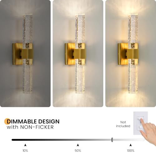 Gold Wall Sconces Set of Two (2 Count)