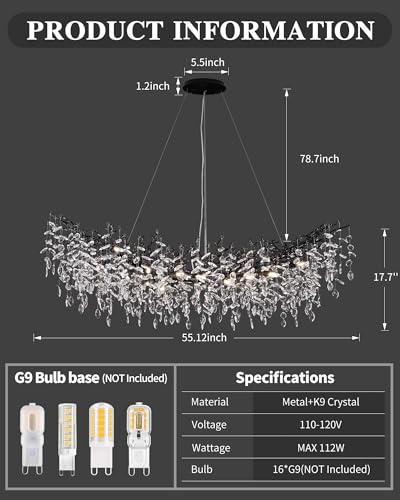 Modern Crystal Chandelier for Dining Room