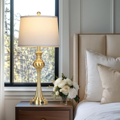 28.75" Gold Table Lamps Modern 3