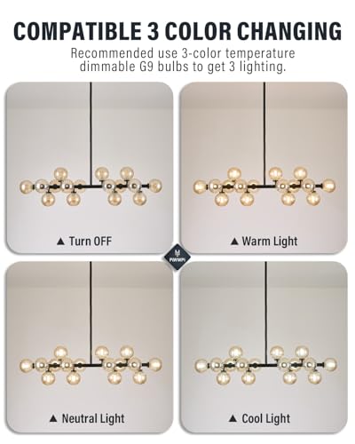 Glass Globe Sputnik Chandelier