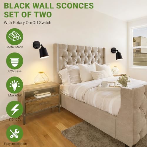 Dimmable Wall Sconces Set of Two (2 Count)
