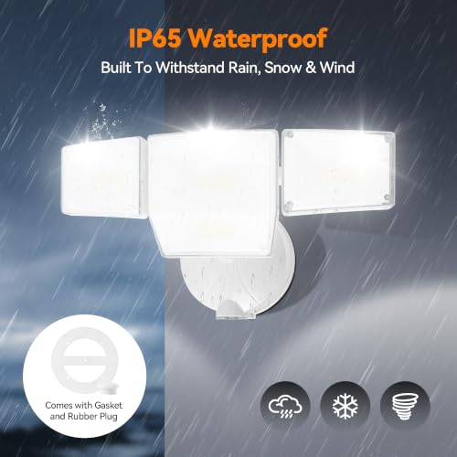 85W 10000LM Dusk to Dawn Outdoor Lighting (White)