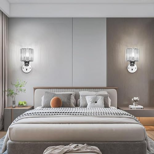 Hardwired Crystal Wall Sconces
