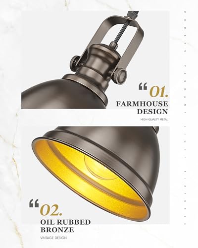 2 Pack 8" Pendant Lights Kitchen Island
