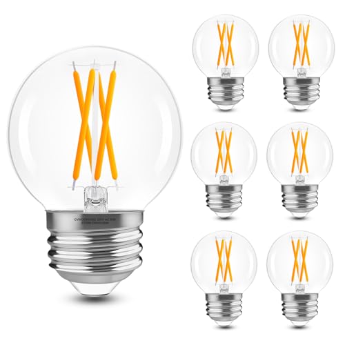 E26 G16.5 Edison Globe LED Bulb (6 Count)