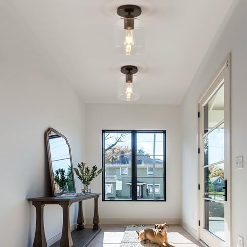 Oil Rubbed Bronze Semi Flush Mount Ceiling Light