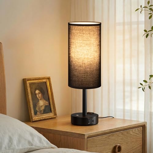Black Touch Bedside Lamp for Bedroom