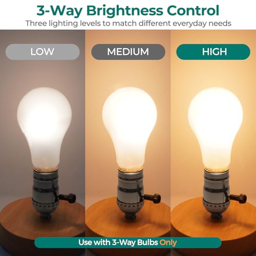 UL Listed 3 Way Lamp Socket Replacement (2 Count)