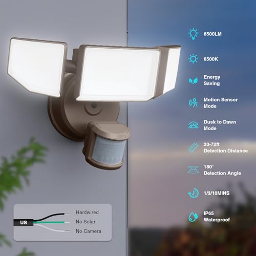 85W LED Security Lights Motion Sensor Light Outdoor