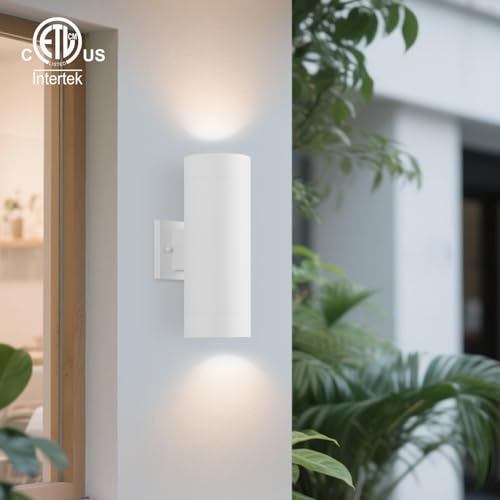 14" Modern Outdoor Porch Light in 2 Lights (2 Count)