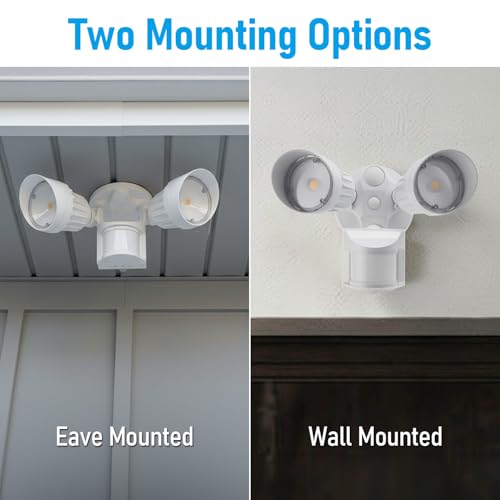 Motion Sensor Security Lights Dusk to Dawn IP65 5000K White