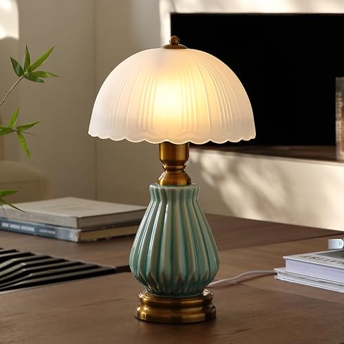 16" Vintage Ceramic Table Lamp forBedroom