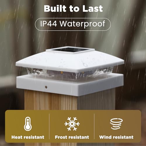 Solar Post Cap Lights Outdoor 8pack (8 Count)