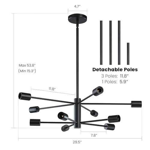 Modern Sputnik Chandeliers Light
