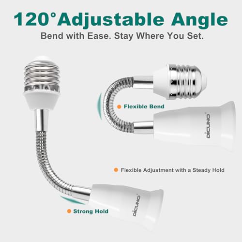 E26 Light Socket Extender 6.1'' (2 Count)
