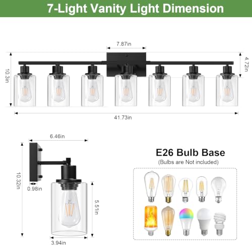 7 Light Bathroom Light Fixtures
