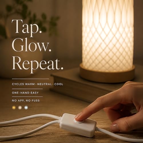 Small Bedside Lamp for Nightstand