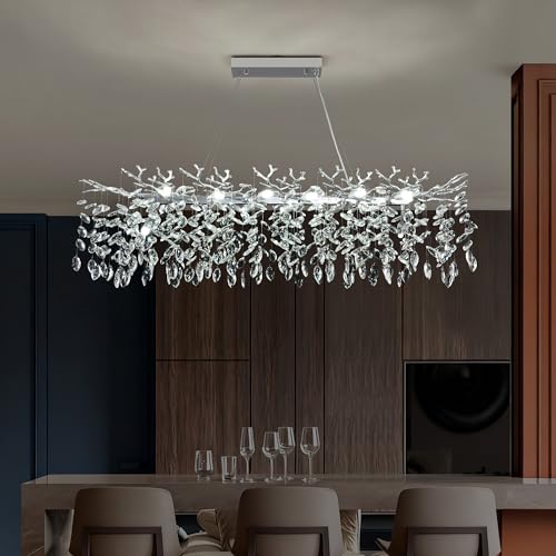 Tree Branch Chandelier Modern Crystal Pendant Light
