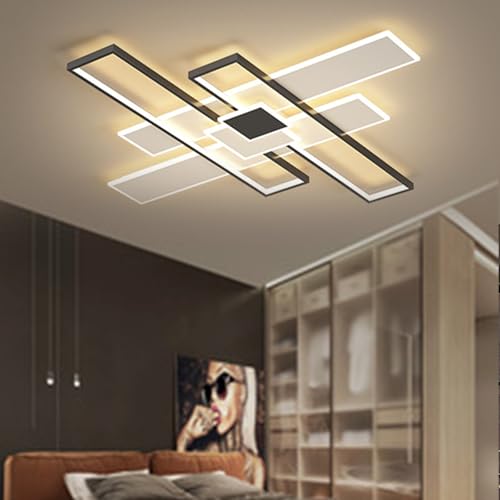 Large Geometric LED Flush Mount Ceiling Light